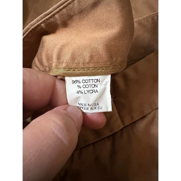 Theory mid-rise wide leg trousers women’s size 6 tan - Picture 6 of 6